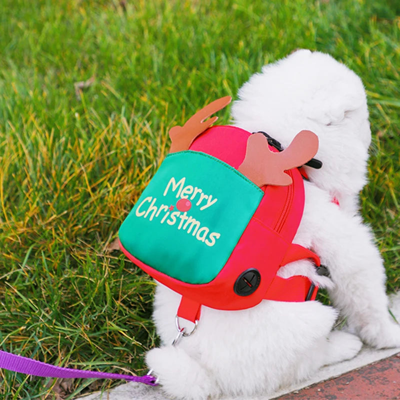Cartoon Print Backpack Harness for Small Dogs & Puppies