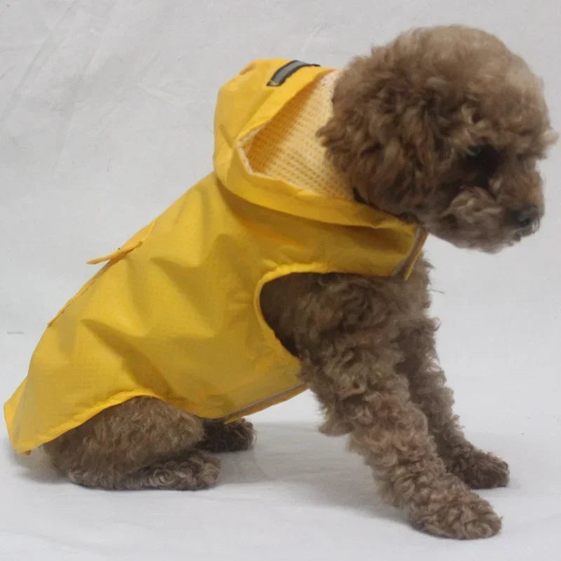 Waterproof Reflective Dog Raincoat with Hood – Sizes S to 6XL