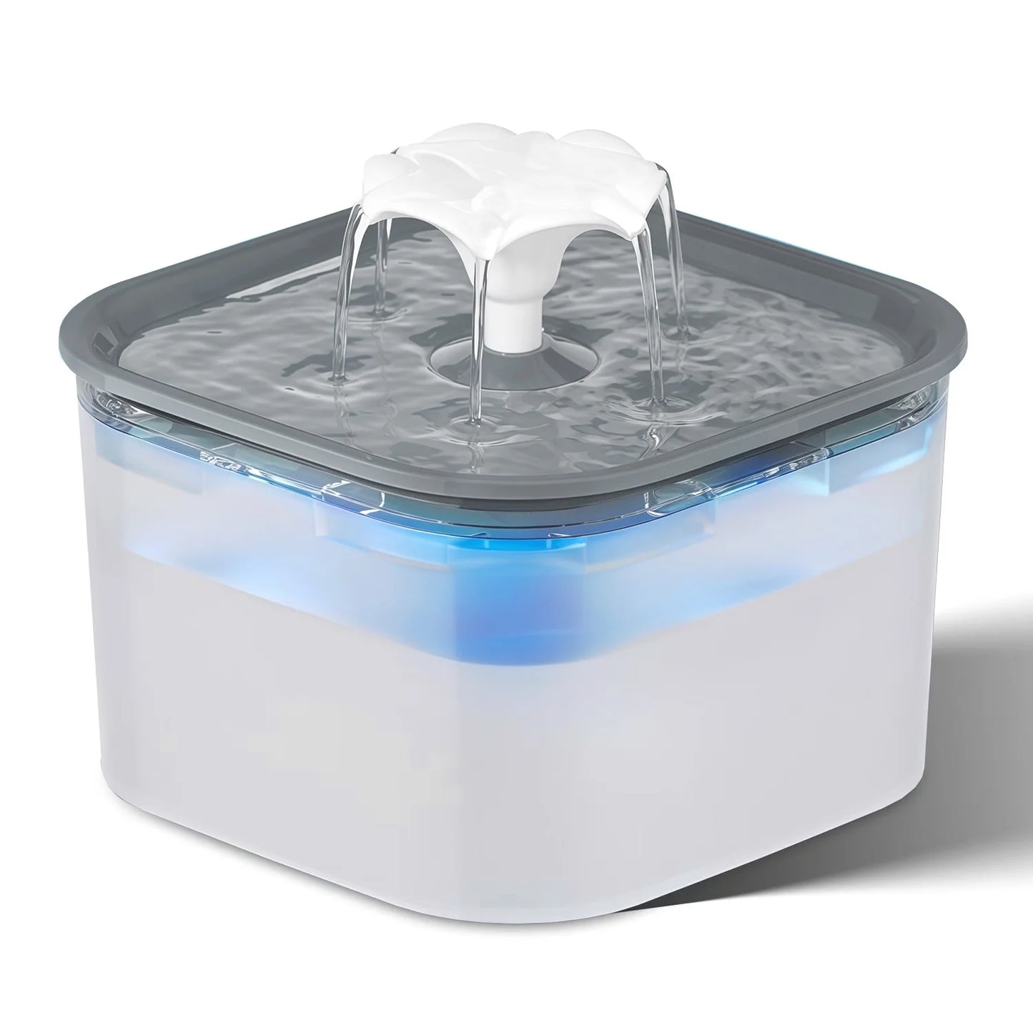 Fontaine à eau pour animaux de compagnie de 2,6 litres avec pompe à eau filtrée silencieuse, distributeur d'eau pour chats, chiens et animaux de compagnie d'intérieur