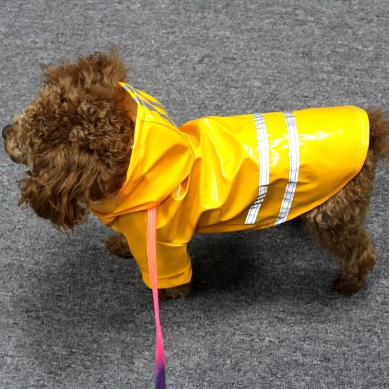 Imperméable réfléchissant pour chien | Cape Poncho coupe-vent pour petits chiens et chats