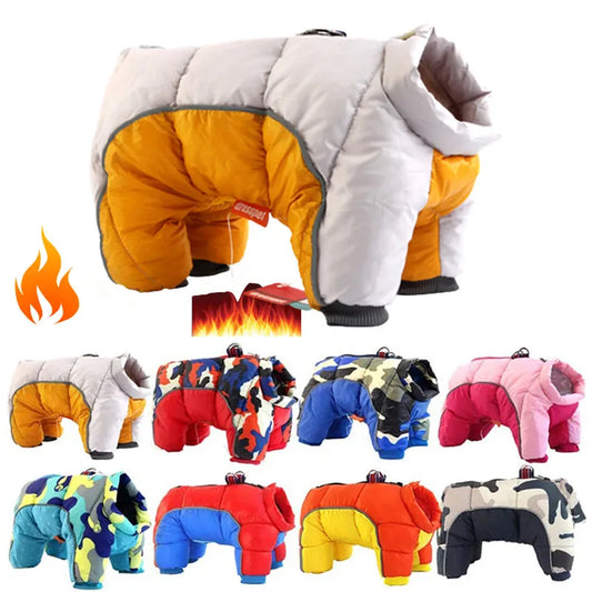 Reflective Waterproof Dog Winter Jacket - Warm Padded Coat for Small Dogs