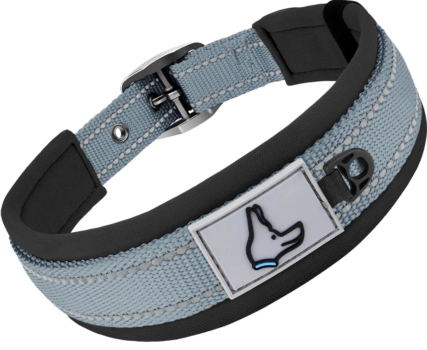 Padded Reflective Dog Collar | Adjustable Heavy-Duty Nylon & Neoprene