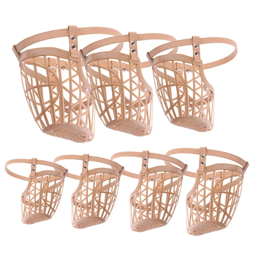 Basket Dog Muzzle Set with Adjustable Straps