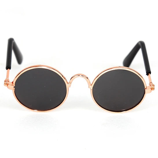 Vintage Round Pet Sunglasses for Cats & Small Dogs