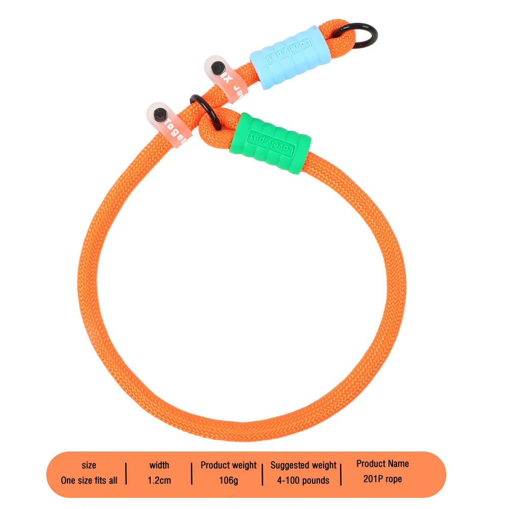 Anti-Slip Nylon Dog Lead — Lightweight & Wear-Resistant