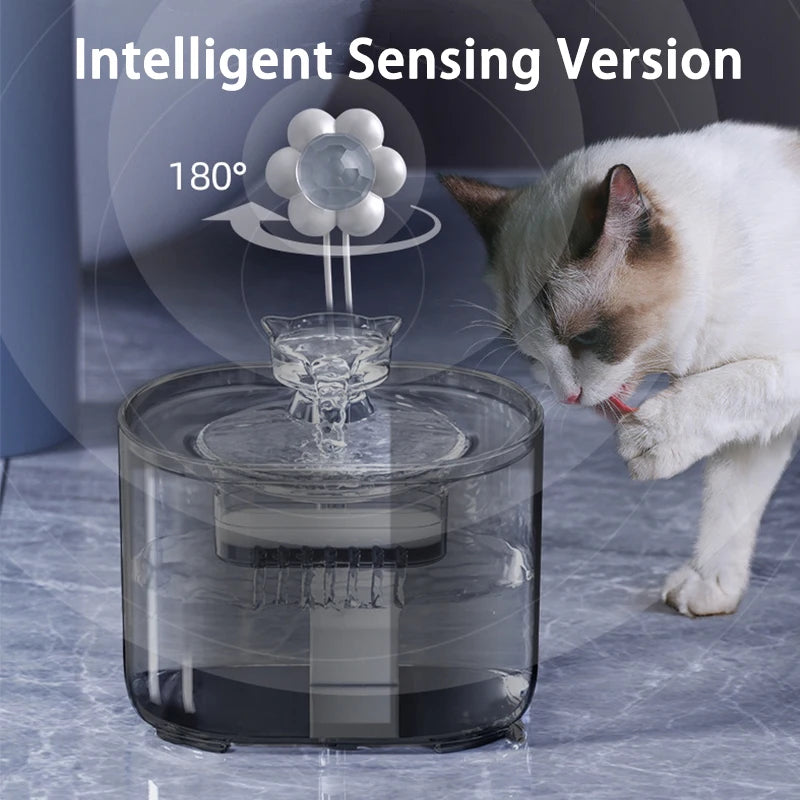 Filtered Pet Water Fountain for Cats & Dogs