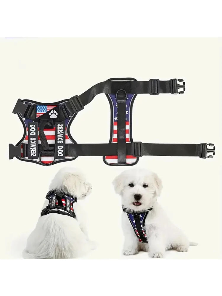 Escape-Proof No-Pull Dog Harness & Lead Set with Reflective Strips