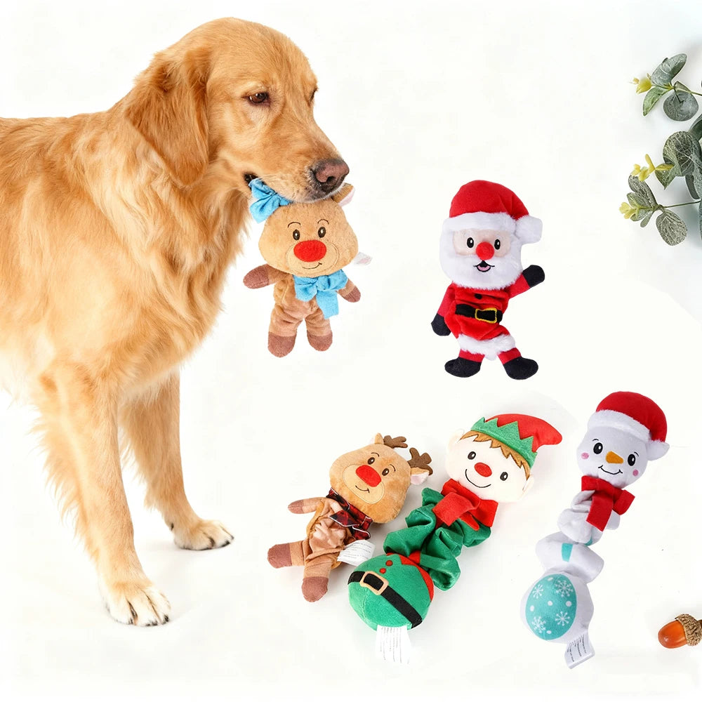 Christmas Plush Squeaky Dog Toy