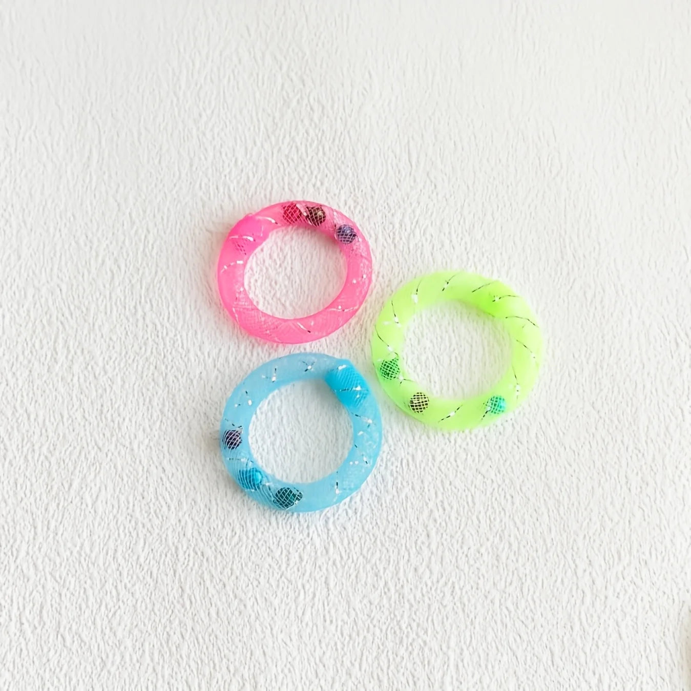 Donut-Shaped Spring Toy with Bell for Cats