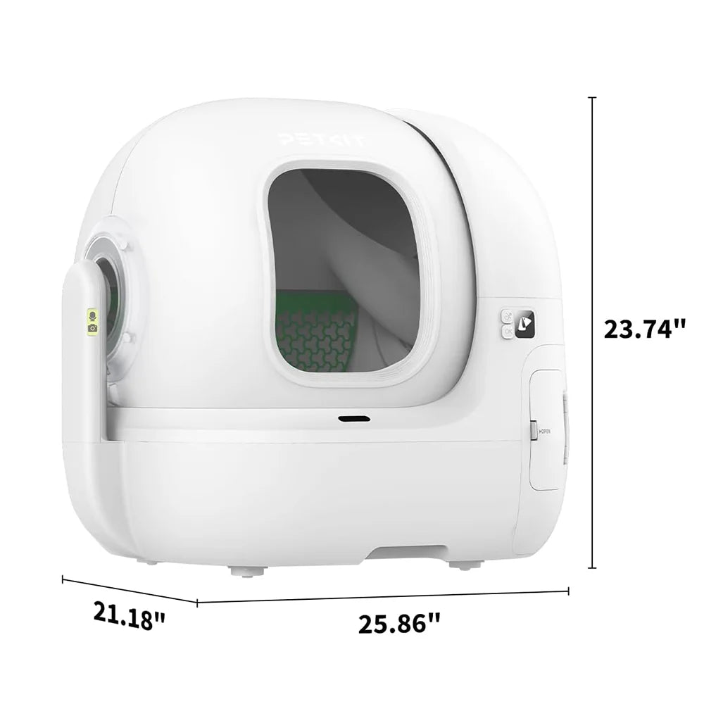 Self-Cleaning Smart Cat Litter Box with AI Camera & Odour Control