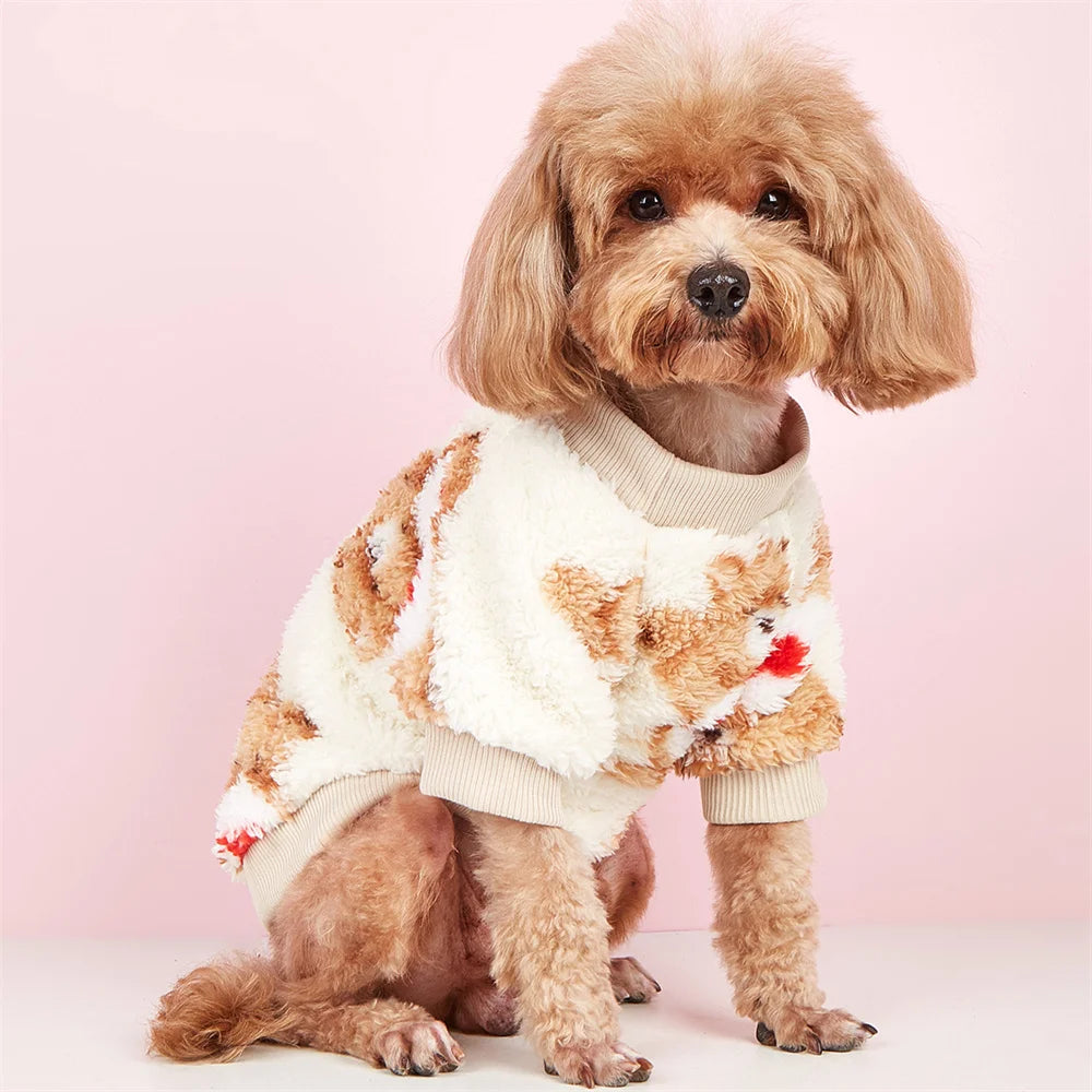 Fleece Winter Sweater for Cats & Small Dogs