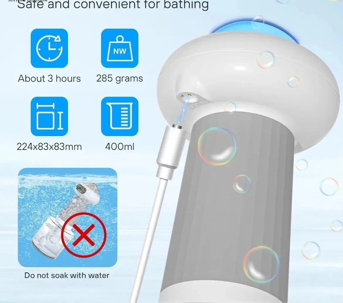 Electric Foam Soap Dispenser - Rechargeable & Waterproof