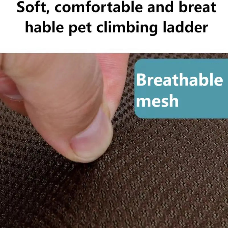 Anti-Slip Pet Stairs with Removable Washable Cover – 2 or 3 Step Ramp for Dogs & Cats