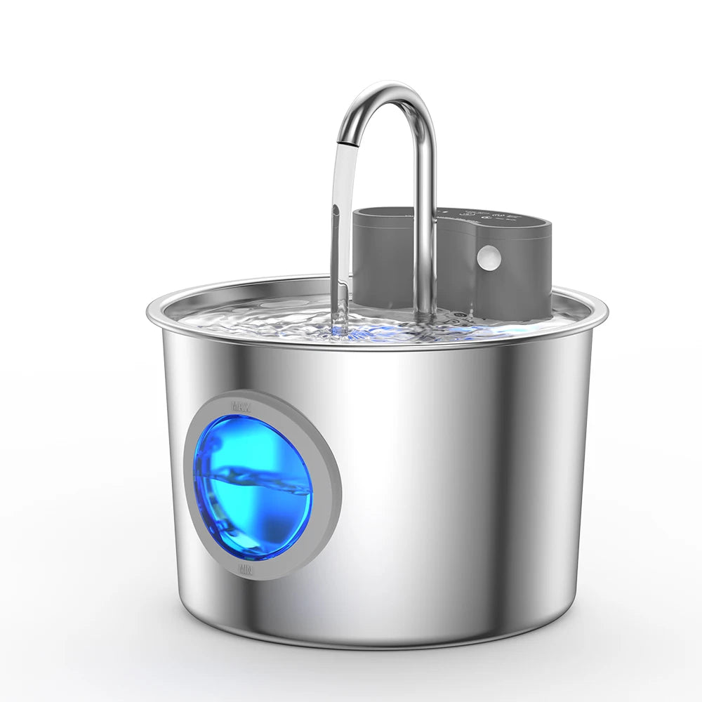 Wireless Rechargeable Pet Water Fountain with Motion Sensor
