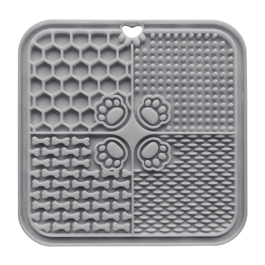 Silicone Slow Feeding Lick Mat with Spatula