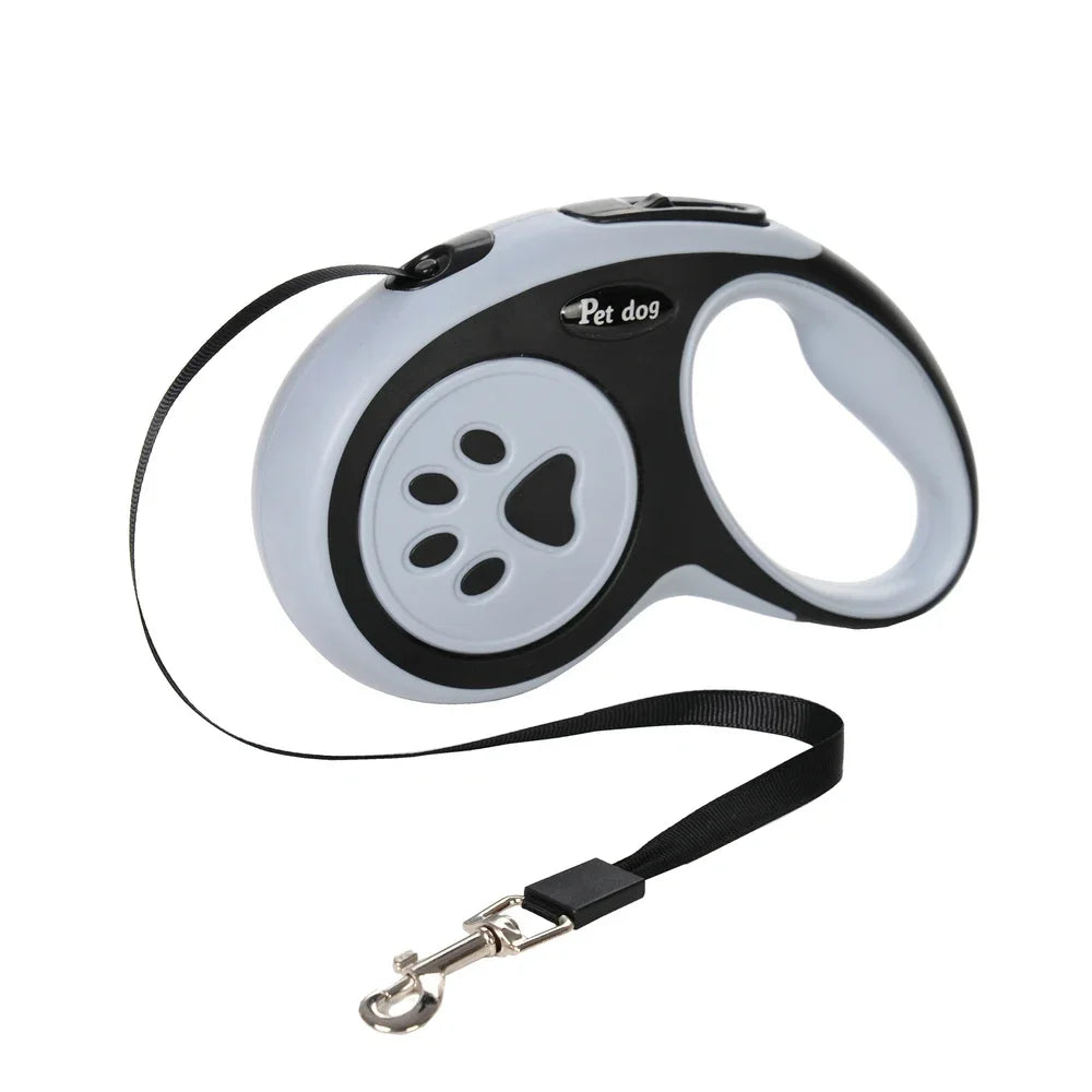 Retractable Dog Leash with One-Button Lock