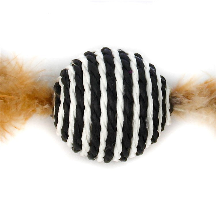Star Texture Feather Ball - Interactive Throwing Toy for Cats and Dogs