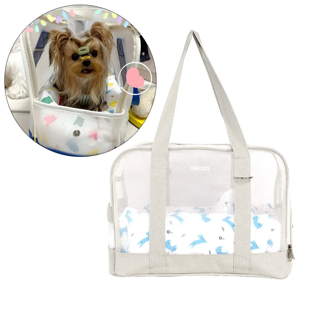 Pet Messenger Bag with Cushion for Cats & Small Dogs