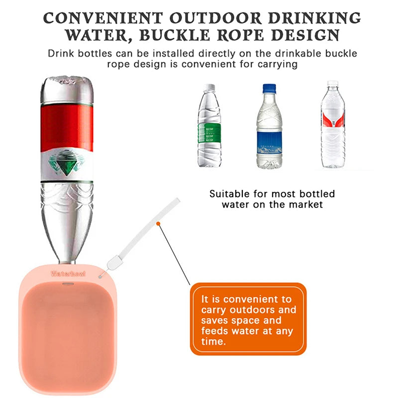Compact Pet Travel Water Dispenser Bottle – Portable Outdoor Hydration for Dogs & Cats