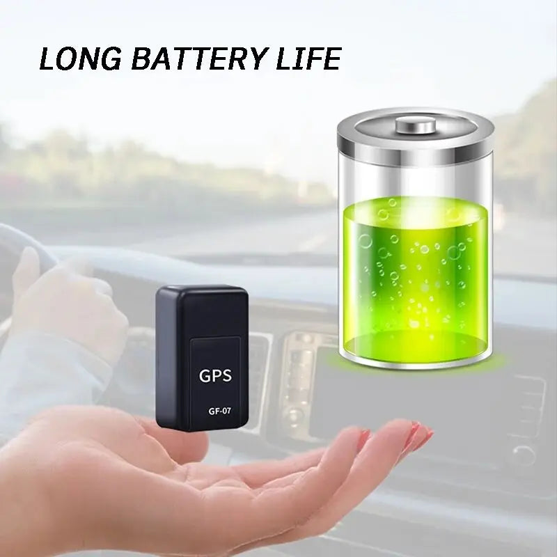 GF07 Mini Magnetic GPS Tracker for Cars, Bikes & Bicycles