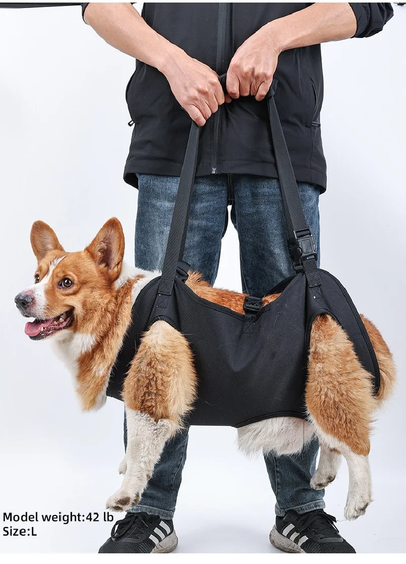 Dog Body Support Lift Harness for Injured, Disabled & Elderly Dogs – Soft Oxford Carry Sling