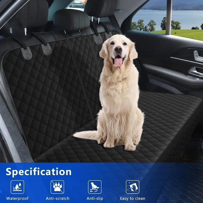 Waterproof Non-Slip Dog Car Seat Cover — Universal Rear Back Seat Protector