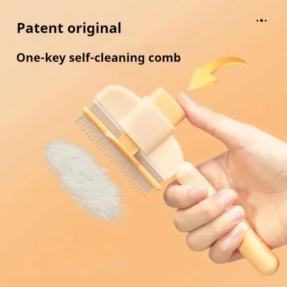 Self-Cleaning Grooming Comb for Dogs & Cats