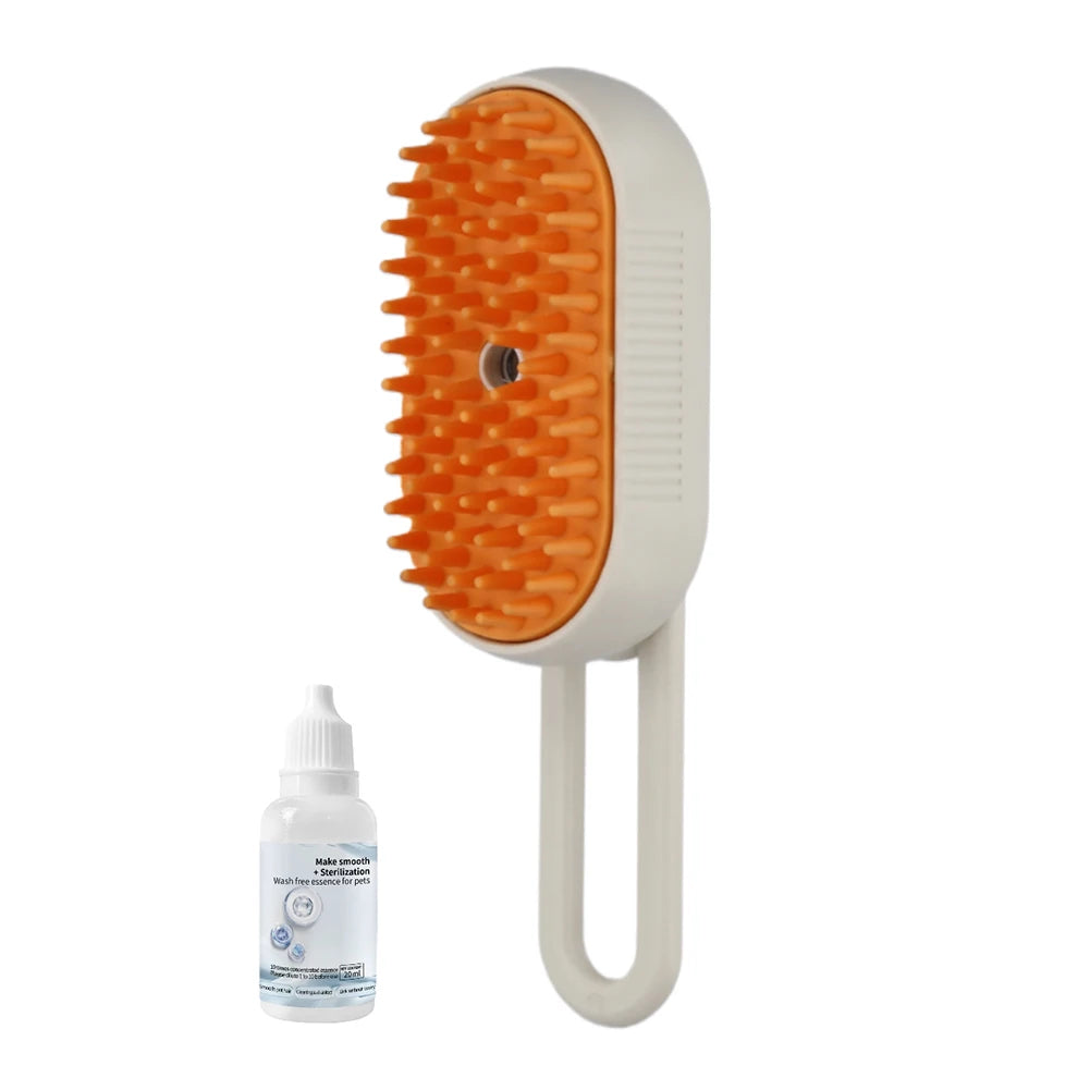 3-in-1 Electric Steam Spray Grooming Brush for Cats & Dogs