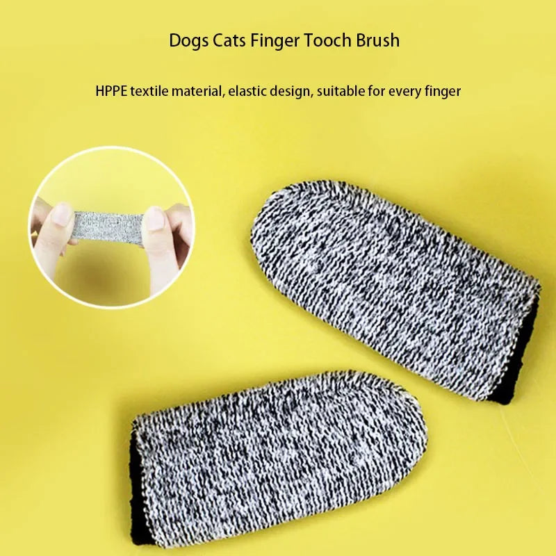Ensemble de brosses à dents à doigt pour animaux (5 pièces)