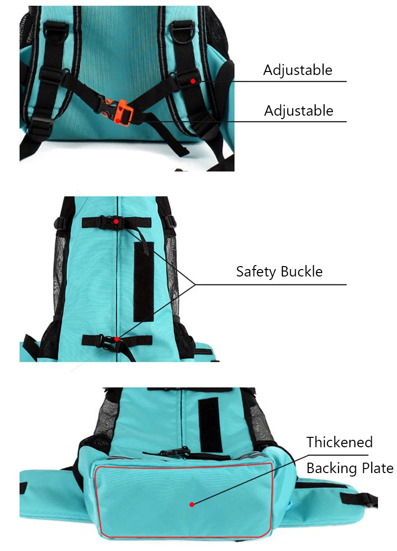 Fashion Waterproof Dog Travel Backpack Thickened Widened Straps Pet Carrier Bags to Be Cozy Eazy for Medium Dogs Corgi Shiba Inu