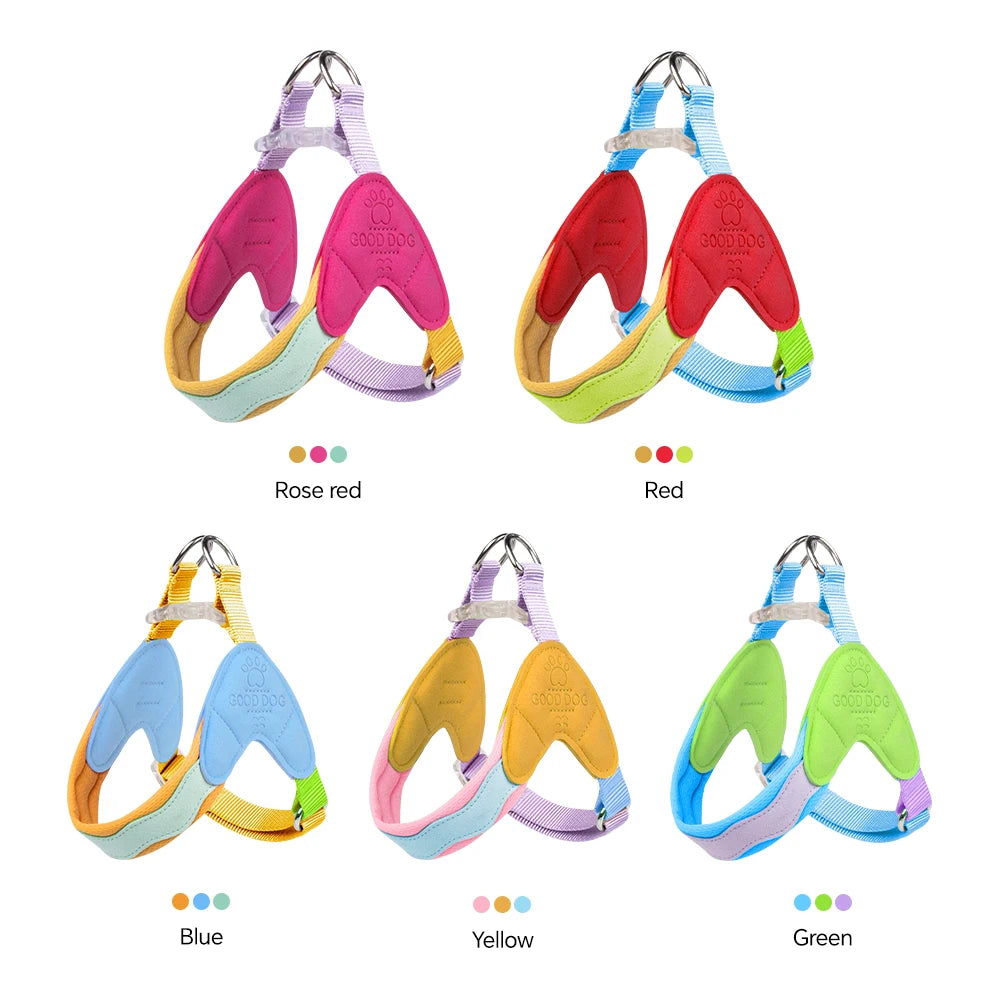 Type Y Dog Harness Breathable Adjusted Pet Chest Straps for Small Dogs French Bulldog Schnauzer Puppy Outdoor Walking Supplies