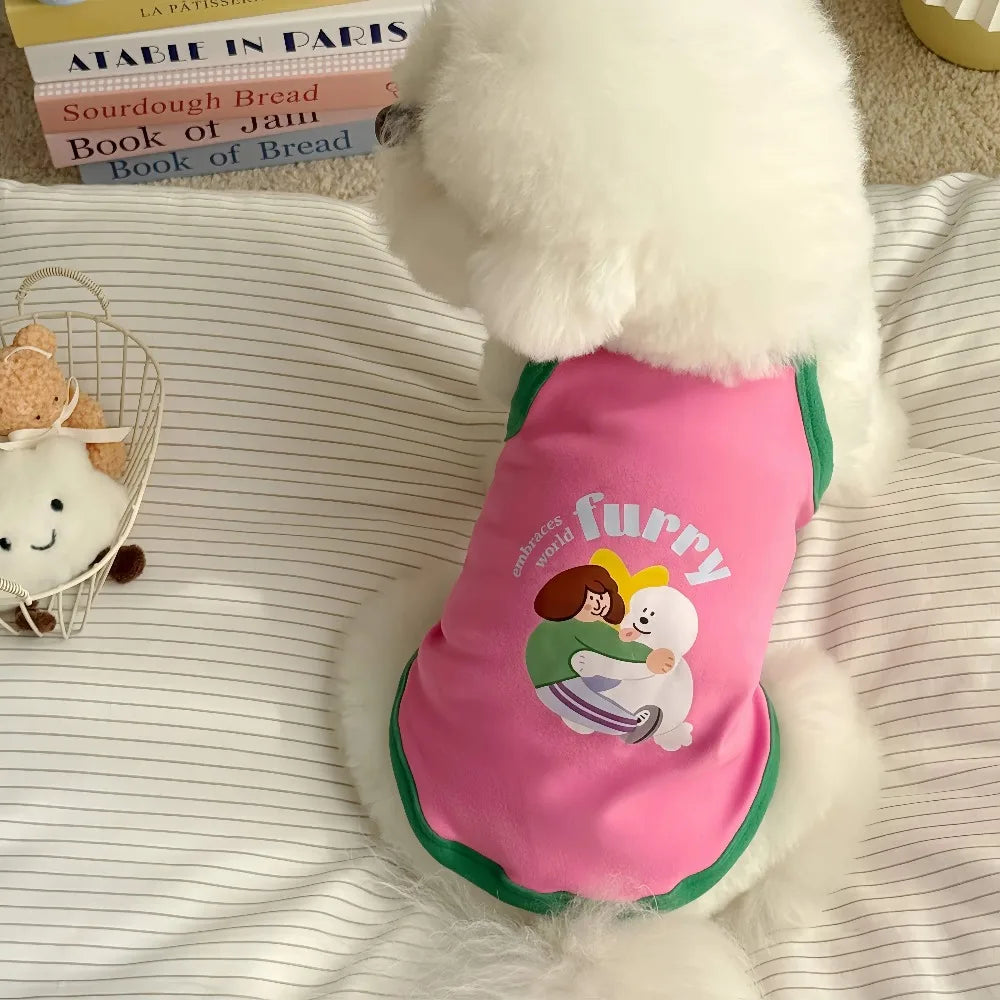 Robe et gilet rafraîchissants 2 en 1 pour petits chiens et chats | Jupe d'été respirante "Princesse" pour Chihuahuas et chiots