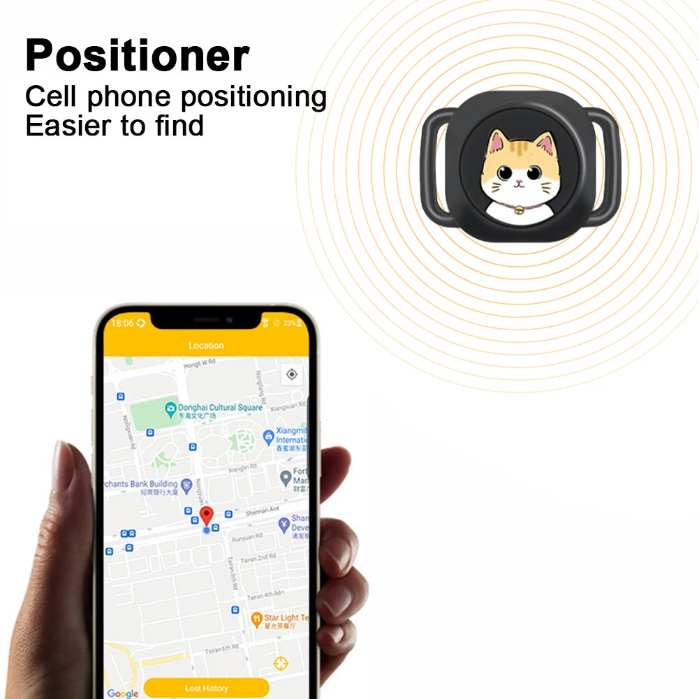 Bluetooth Anti-Lost Pet Tracker with Collar for Dogs & Cats