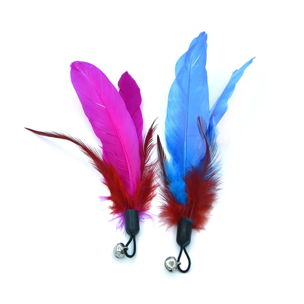 Cat Feather Toy Replacement Heads 9 Pack