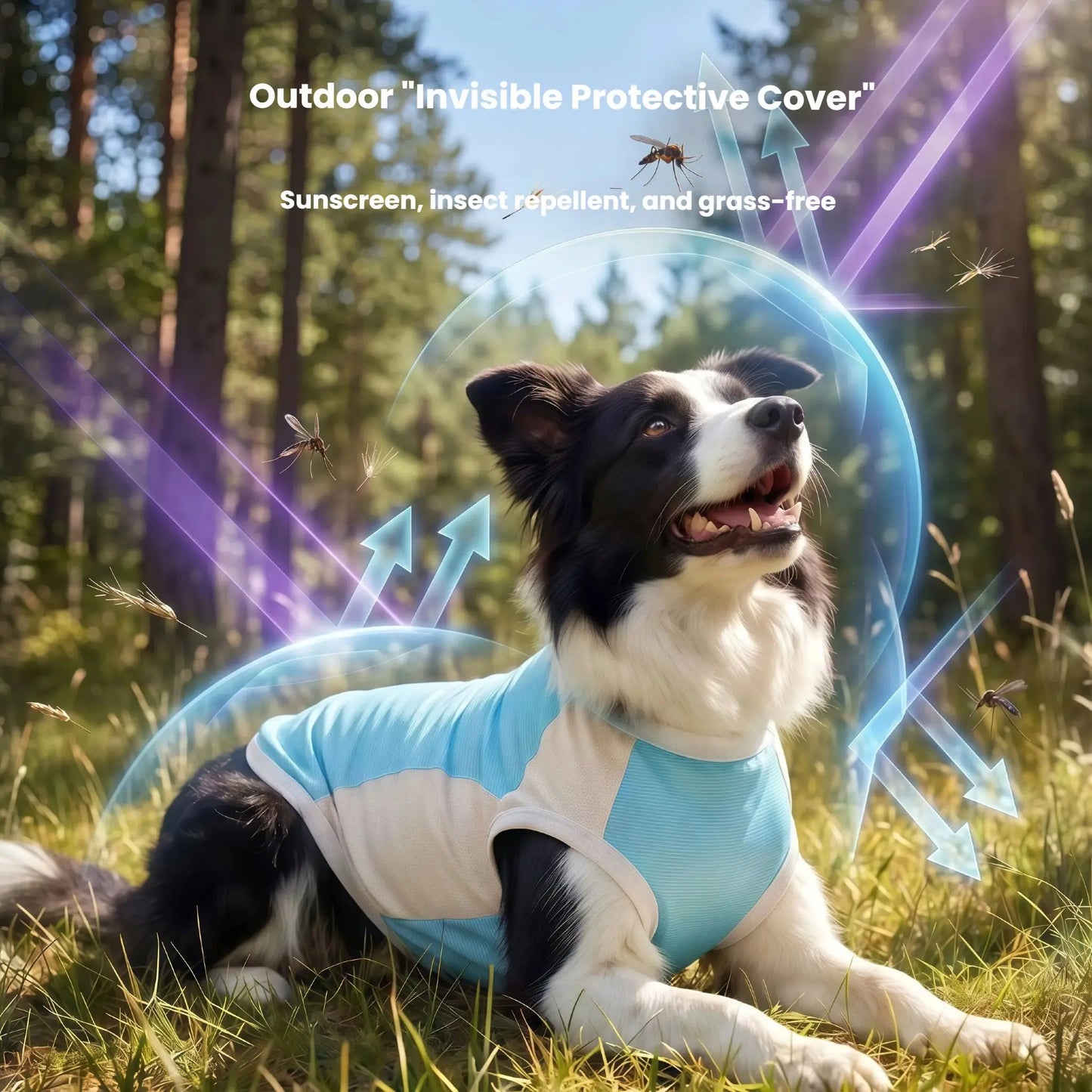 Ice Silk Cooling Vest with Sun Protection for Dogs & Cats