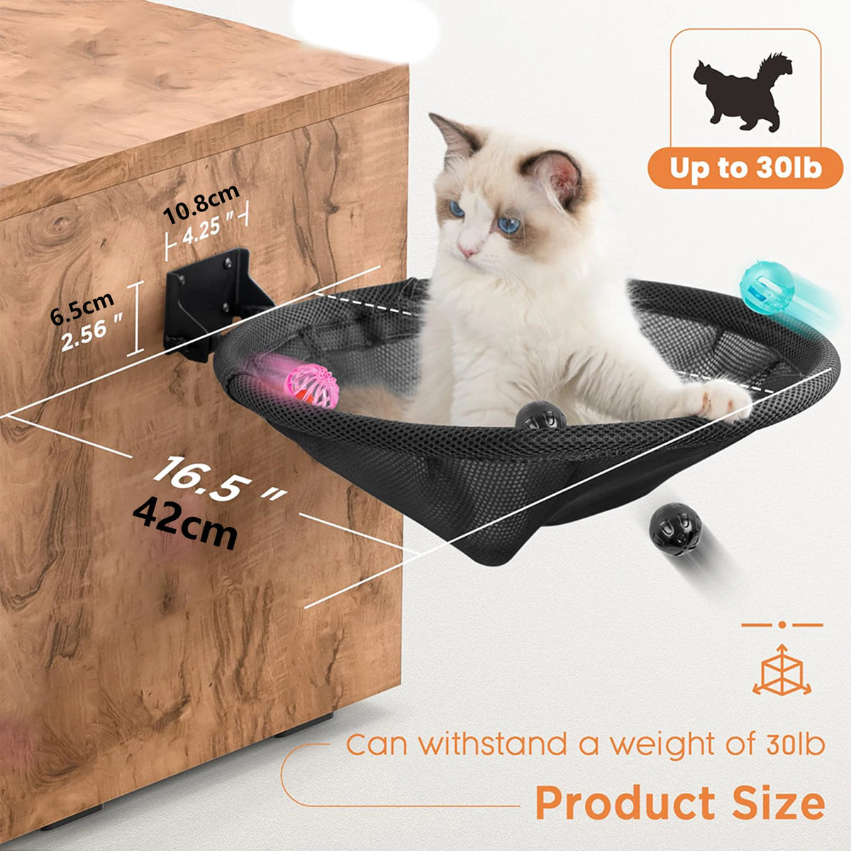Foldable Wall-Mounted Cat Hammock
