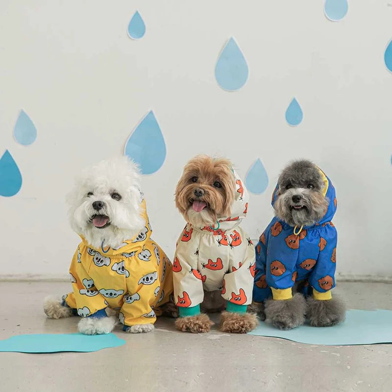 Waterproof Hooded Raincoat Jumpsuit for Dogs & Cats