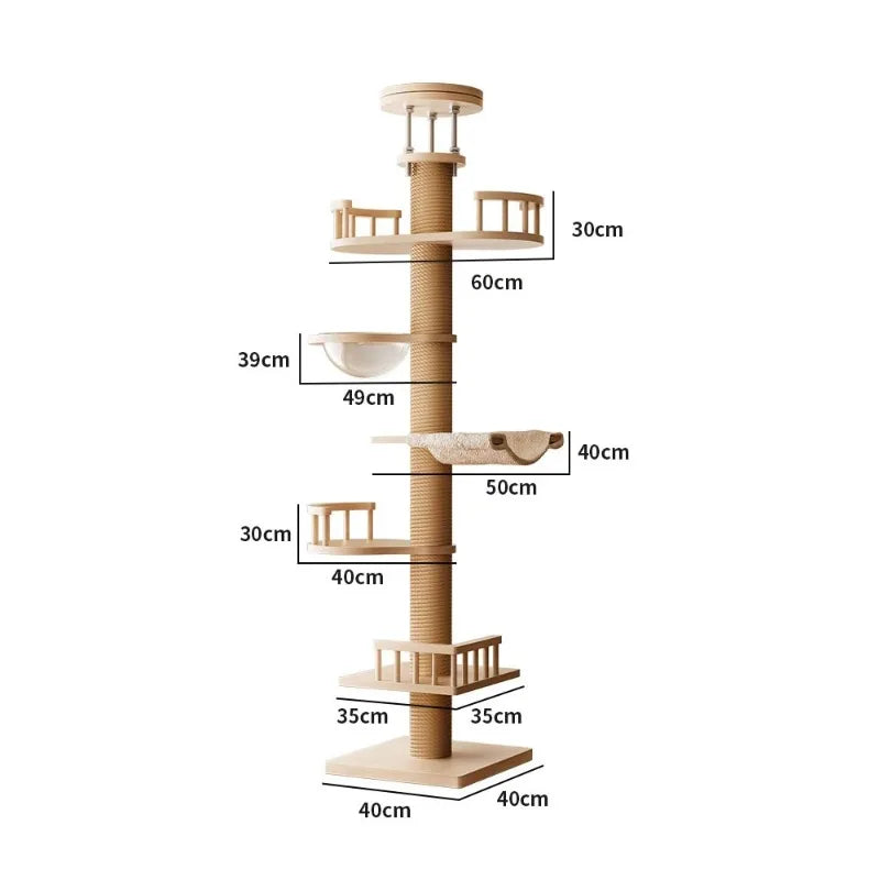 Cat Tree with Bed & Scratching Post