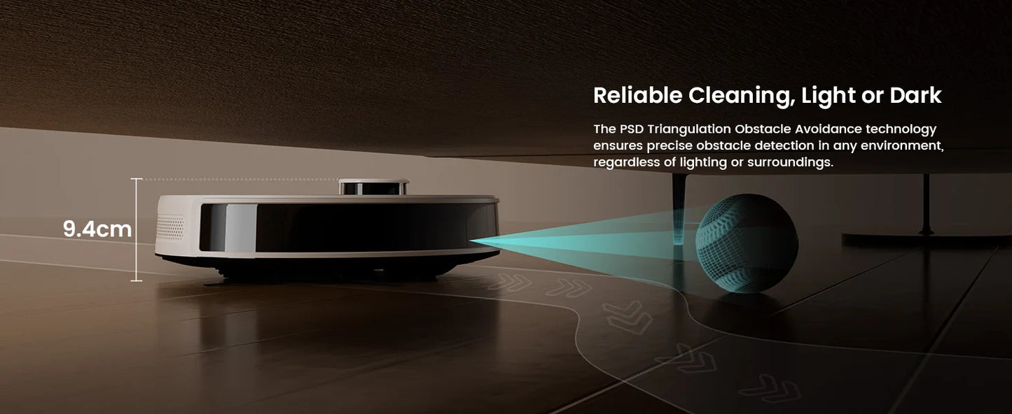 Robot Vacuum Cleaner with Laser Navigation & 6000Pa Suction | Anti-Tangle