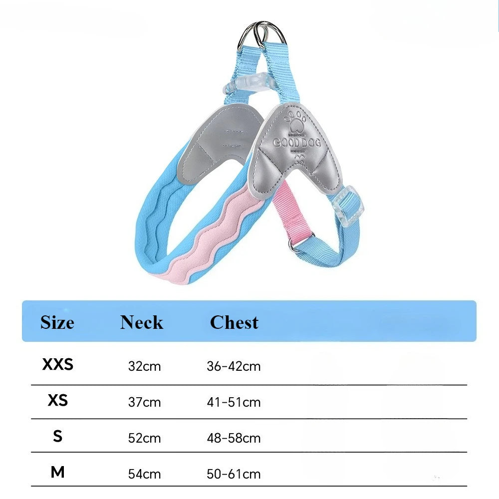 Adjustable Reflective Vest Harness for Small Dogs & Cats