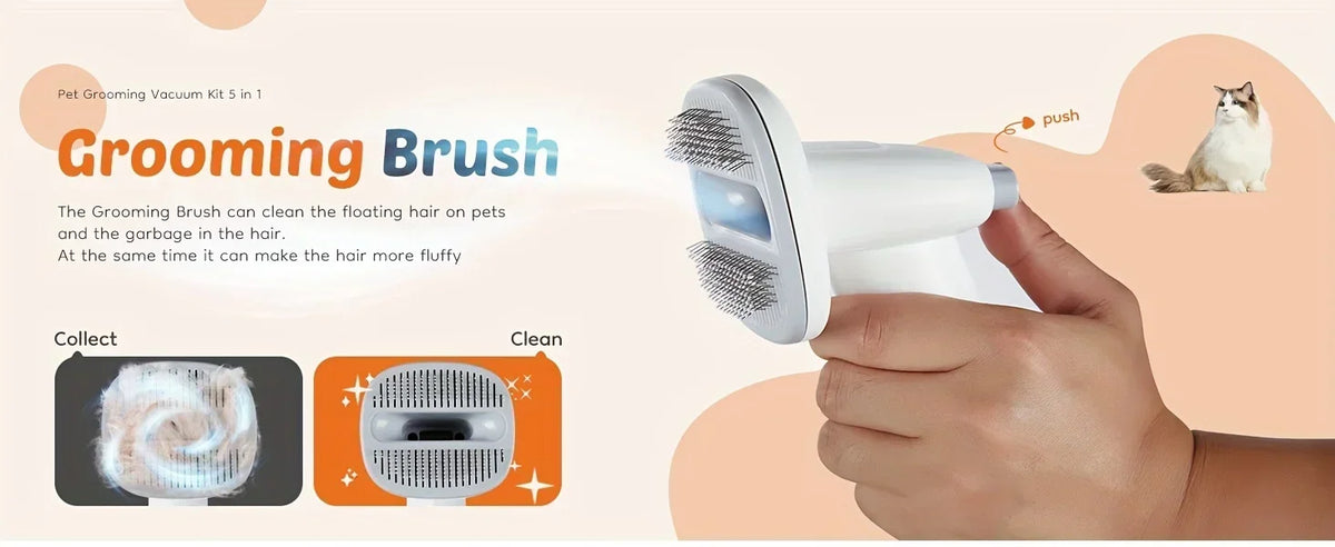 Pet Grooming Vacuum & Clipper Kit