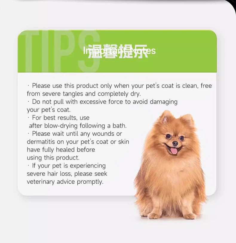 Pet Deshedding Grooming Brush for Dogs & Cats