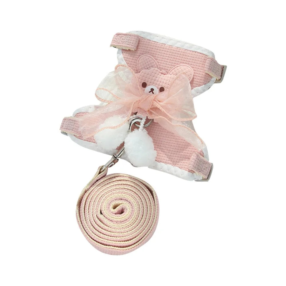 Maillot de corps Gilet Harnais et laisse pour petits chiens et chats