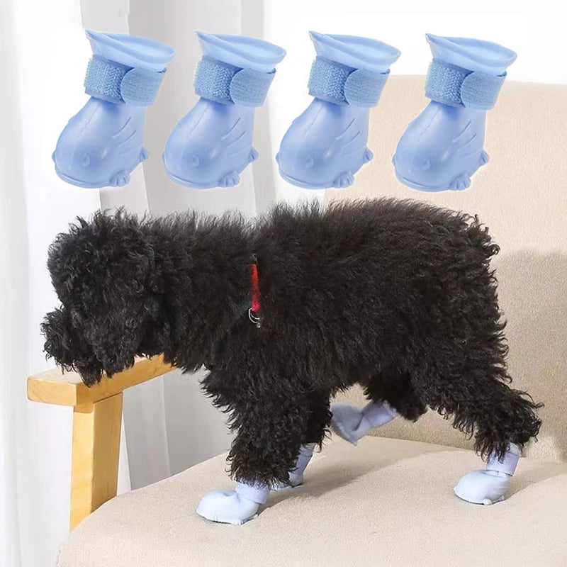 Waterproof Pet Paw Protector Boots (4 Pack)