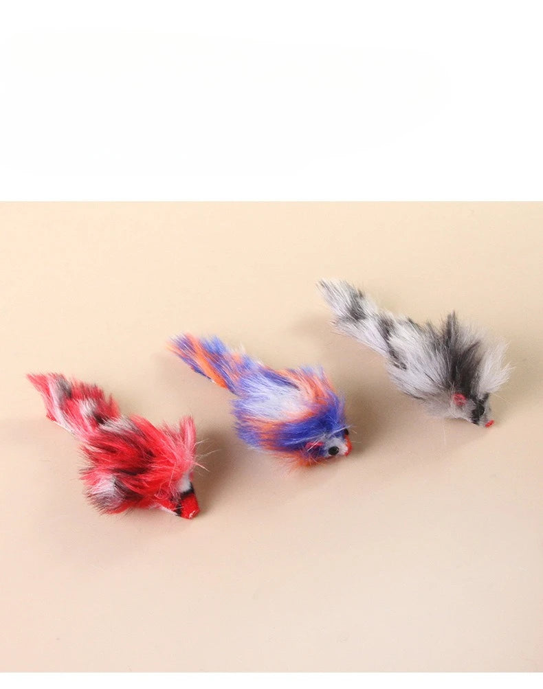 Plush Mouse Cat Toys - Interactive Play Set