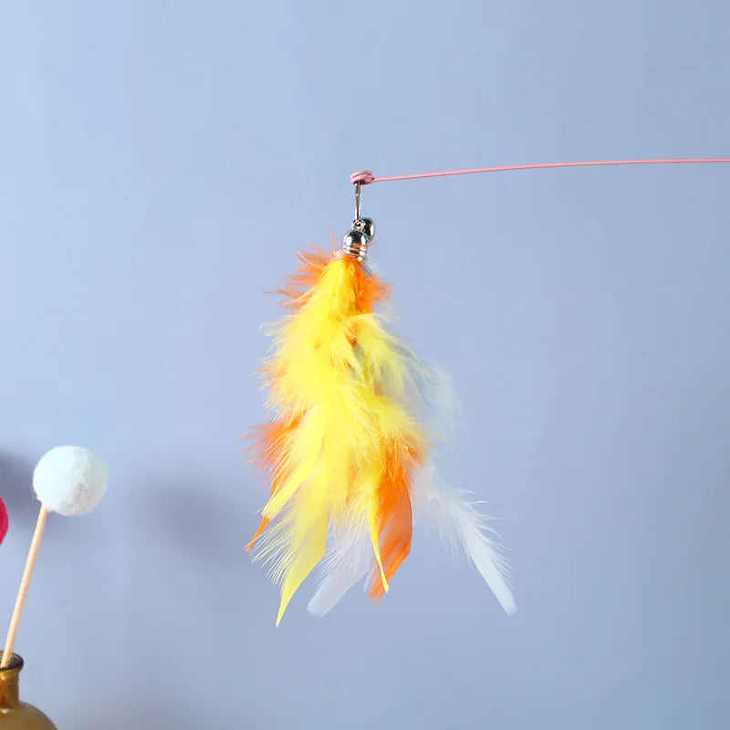 Ensemble d'accessoires de remplacement pour jouets pour chats avec souris, ver et balle