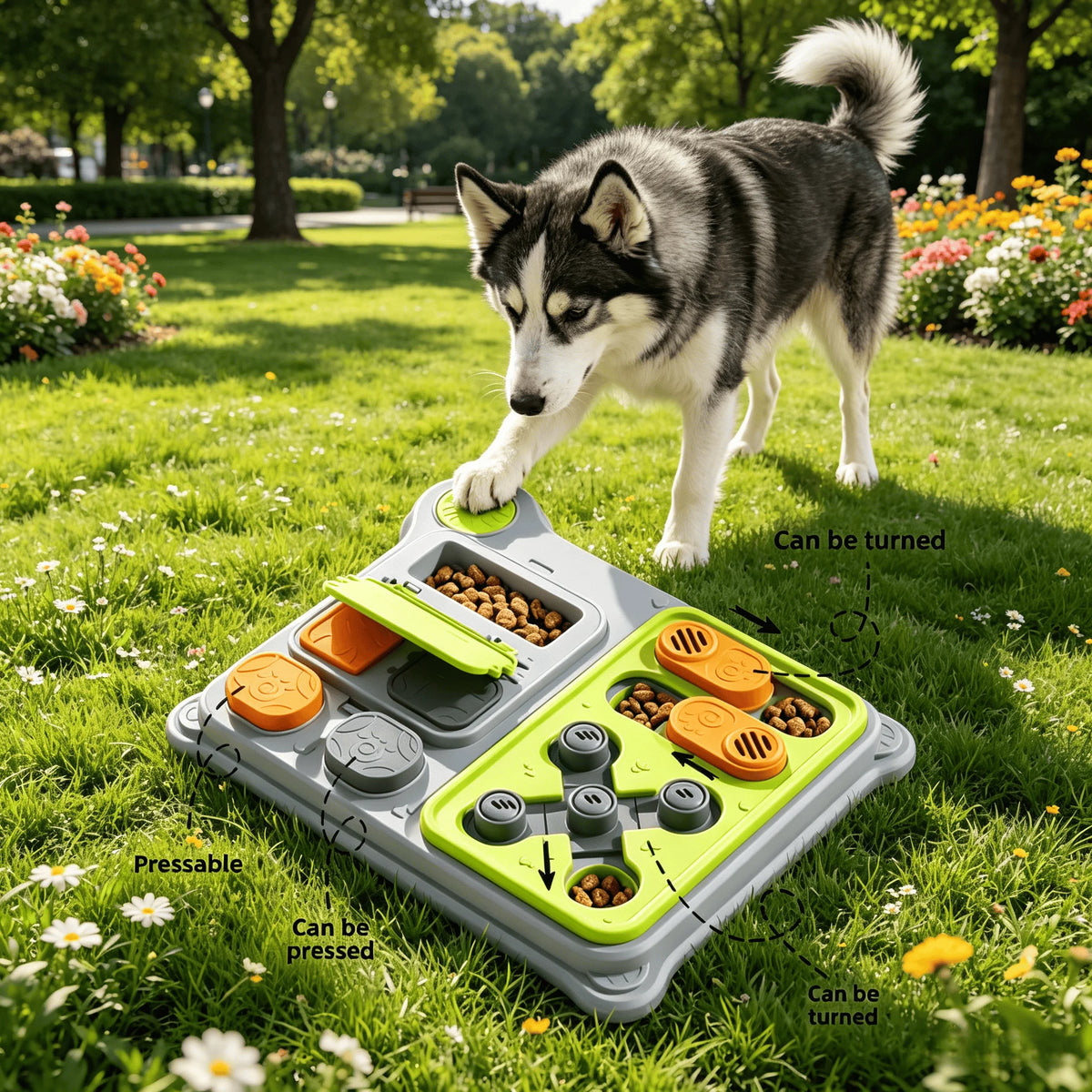 Treat Dispensing Dog Puzzle Toy – Interactive IQ Training Feeder for Small & Medium Dogs