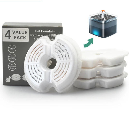 Replacement Filters for 2L Cat Water Fountain with Triple Filtration System