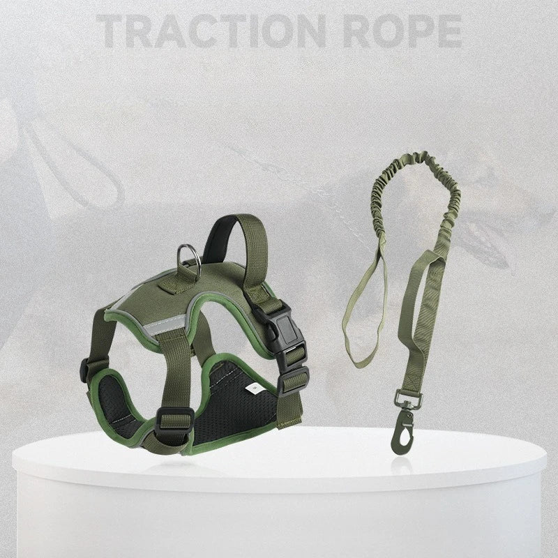 Large Dog Harness with Leash - Training Vest for Medium to Large Dogs