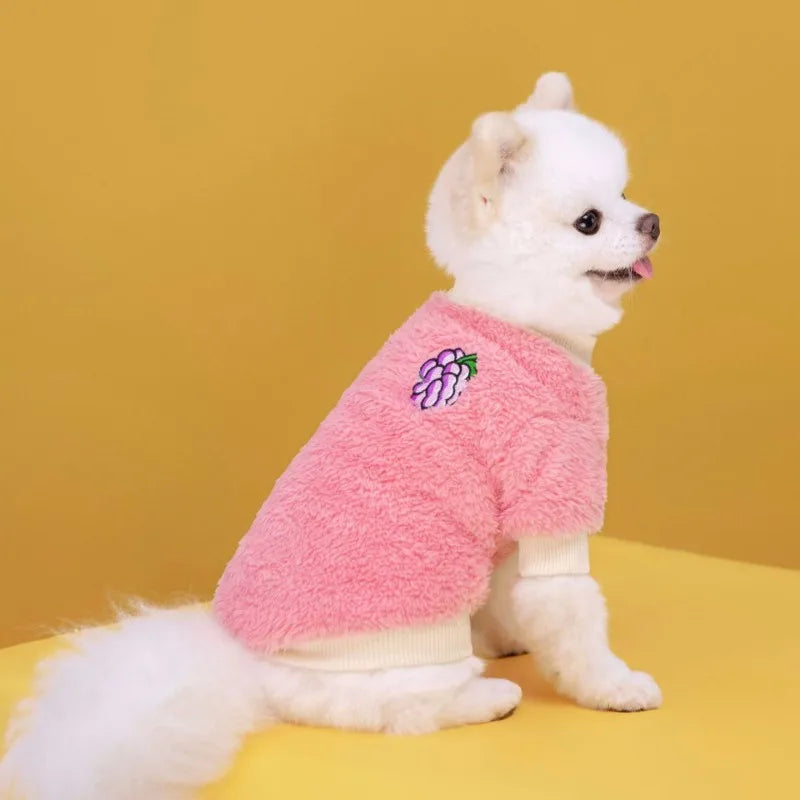 Gilet Chauffant en Peluche pour Chiens et Chats de Petite et Moyenne Taille